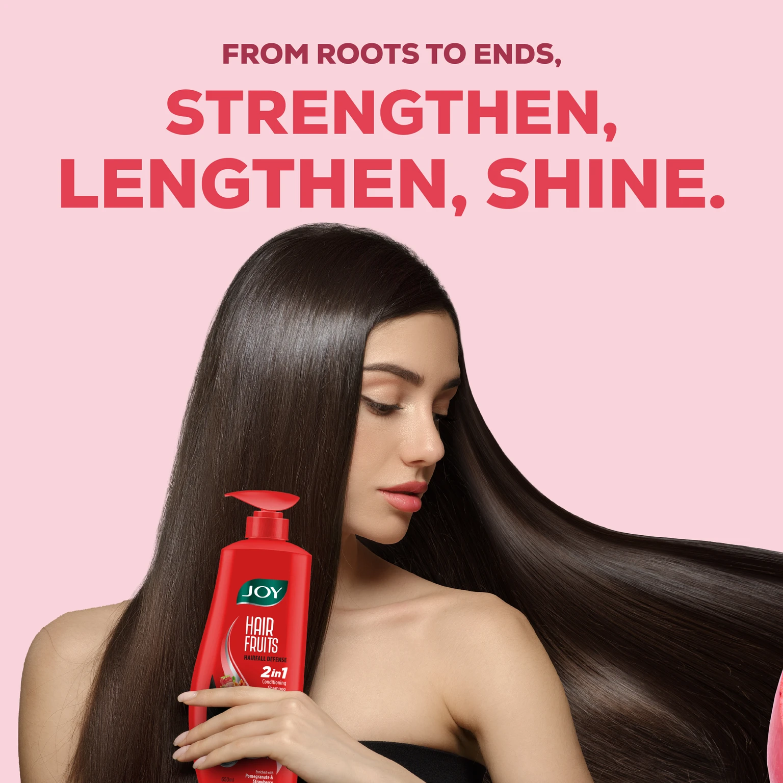 Joy Hairfall Defence Conditioning Shampoo' Promotes Hair Growth (650 ml)